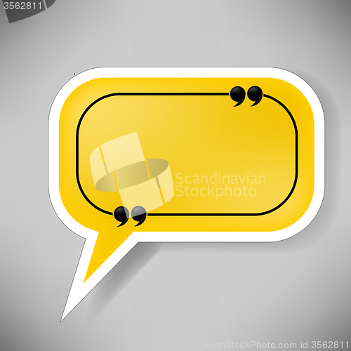 Image of Yellow Speech Bubble