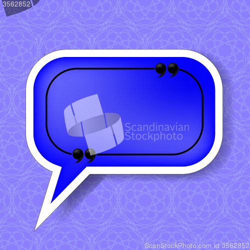 Image of Blue Speech Bubble