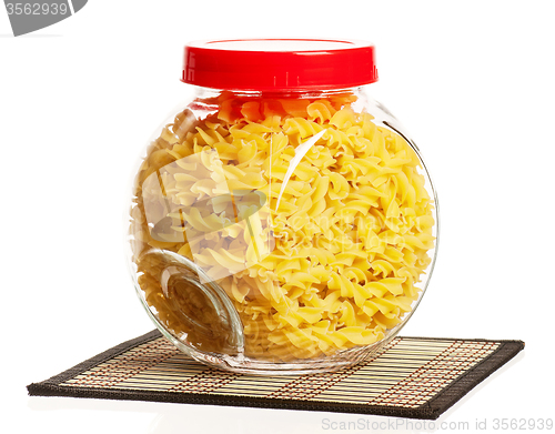 Image of Pasta in glass pot