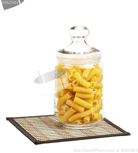 Image of Pasta in glass pot