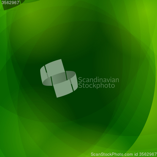 Image of Abstract Green Wave Background