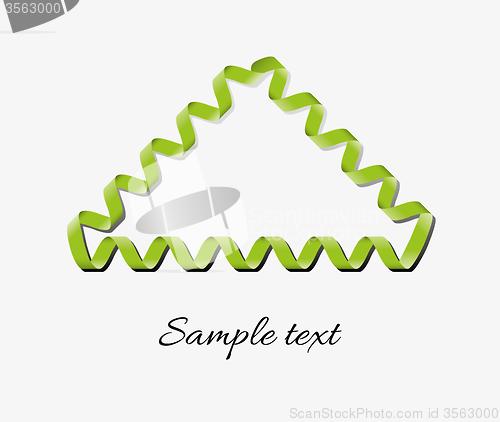 Image of ribbon frame with text