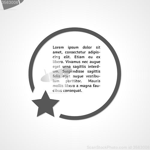 Image of star symbol and circle