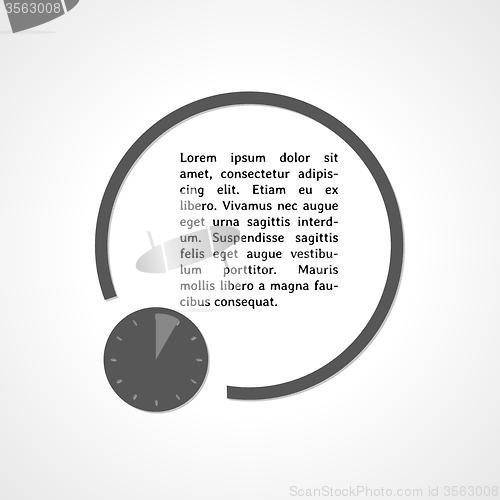 Image of watch symbol and circle