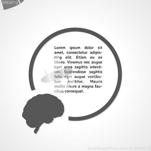 Image of brain and circle