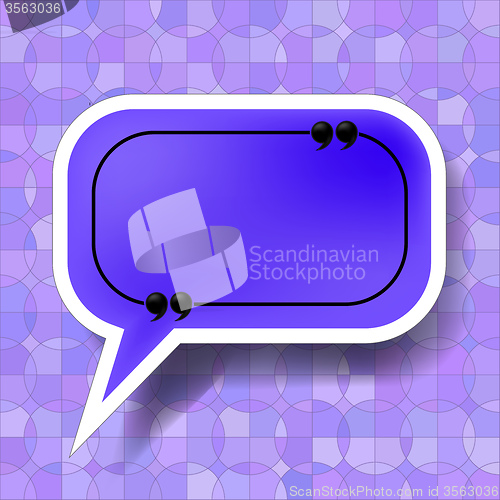 Image of Blue Speech Bubble