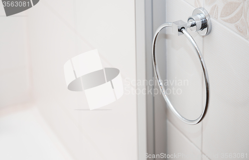 Image of Towel holder in bathroom