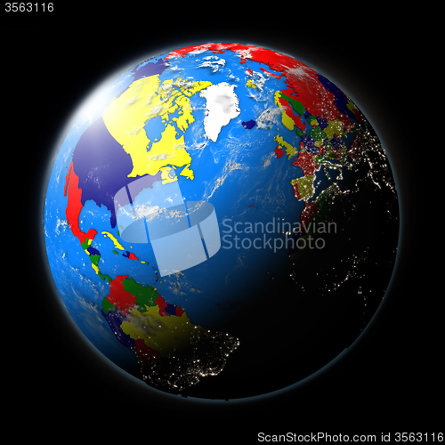 Image of Planet Earth north