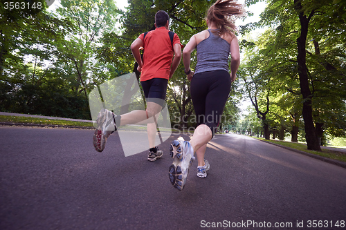 Image of couple jogging