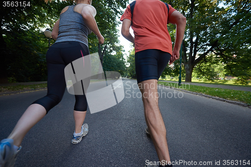 Image of couple jogging