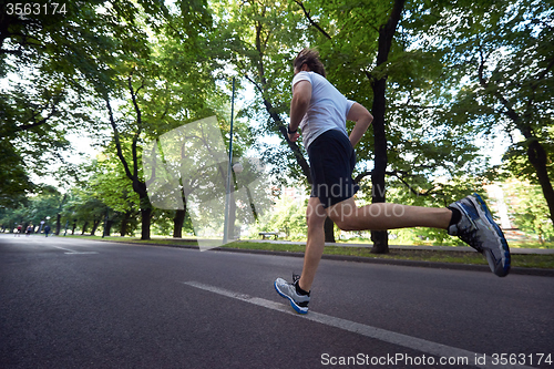 Image of man jogging