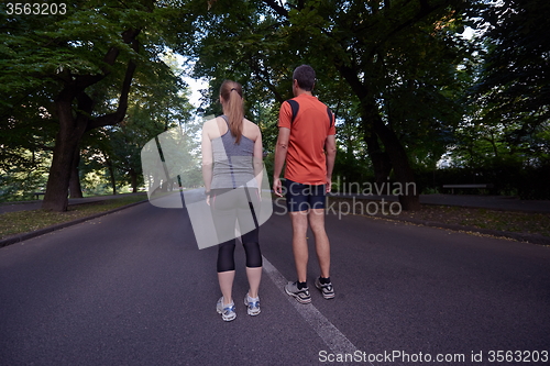 Image of couple jogging