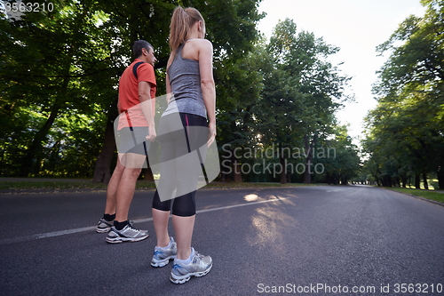 Image of couple jogging