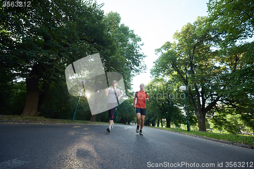 Image of couple jogging