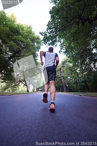 Image of man jogging