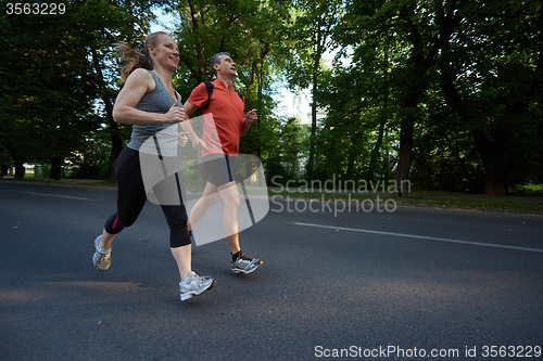 Image of couple jogging