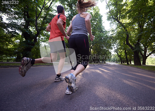 Image of couple jogging