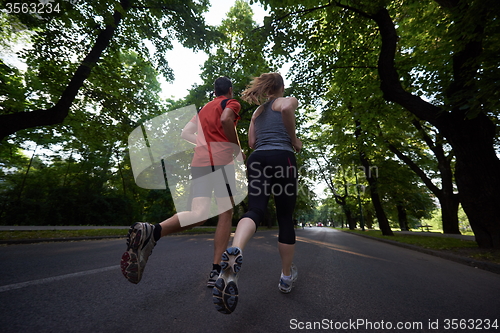 Image of couple jogging