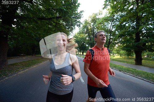 Image of couple jogging