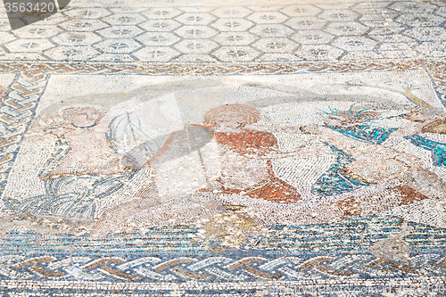 Image of roof mosaic in the old  