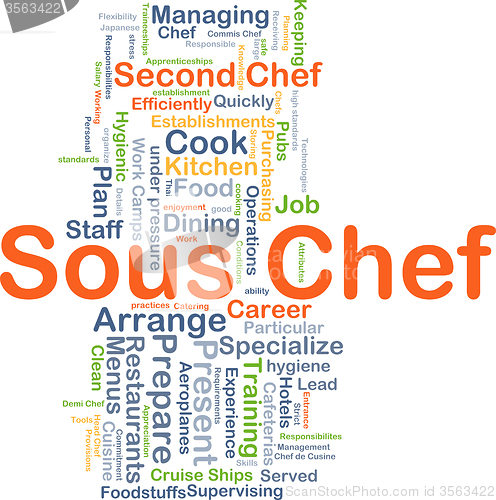 Image of Sous chef background concept