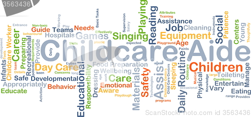 Image of Childcare aide background concept