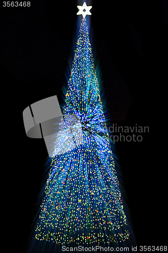 Image of christmas tree in Ostrava