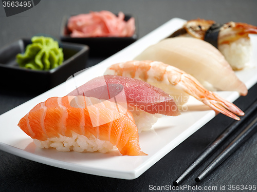 Image of various sushi