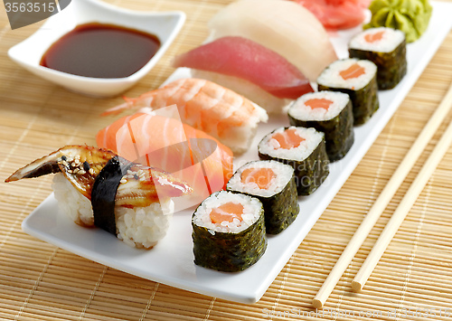 Image of various sushi