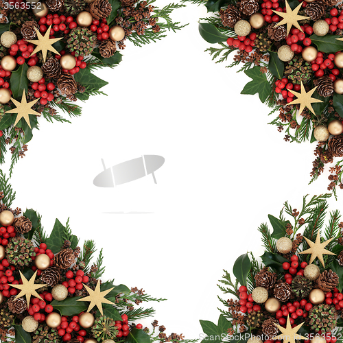 Image of Gold Bauble Border