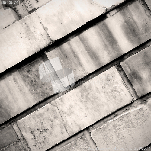 Image of in london abstract texture of a ancien wall and ruined brick