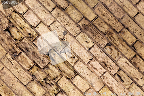 Image of in london   wall and ruined brick