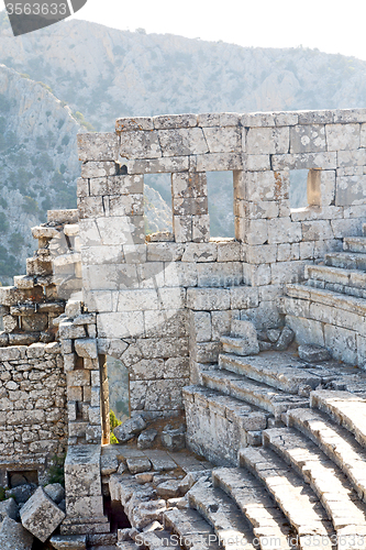 Image of the old  temple and theatre   turkey asia  