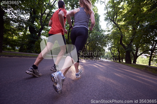 Image of couple jogging