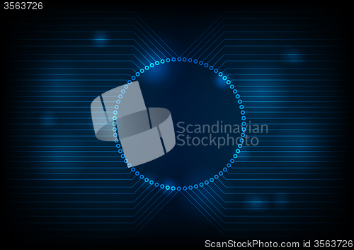 Image of Dark technology circuit board design