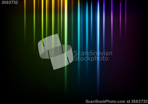 Image of Shiny neon iridescent light background