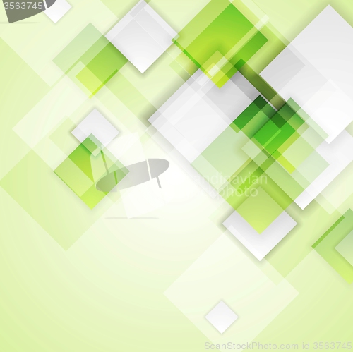 Image of Light green squares abstract vector background