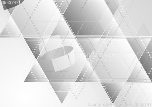 Image of Grey abstract corporate tech background