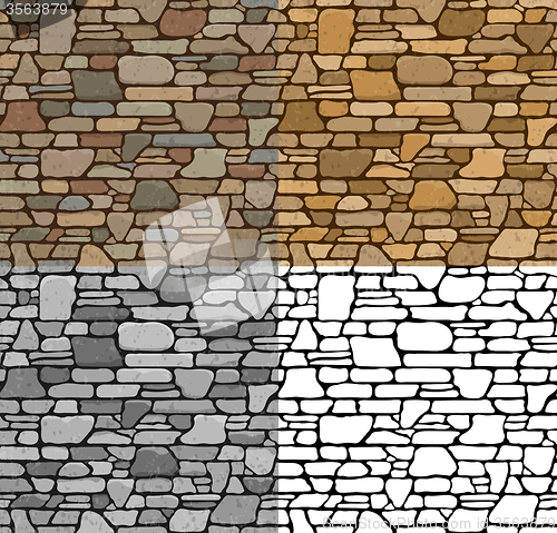 Image of Set Seamless Stone Textures