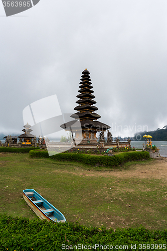 Image of Pura Ulun Danu water temple on a lake Beratan. Bali