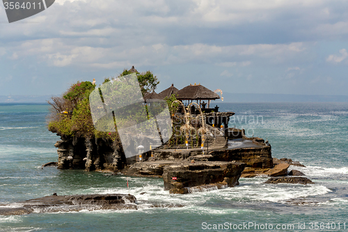 Image of Tanah Lot Temple on Sea in Bali Island Indonesia