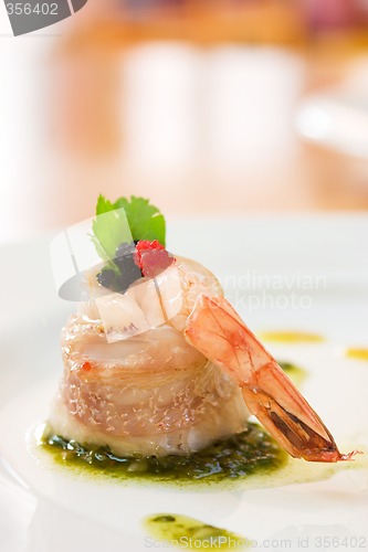 Image of Shrimp wrapped in scallop