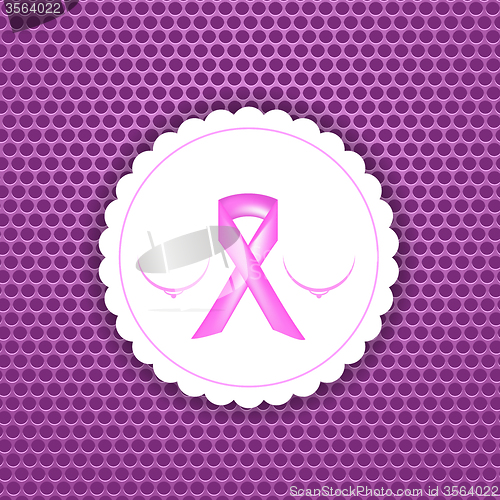 Image of Breast Cancer Awareness Pink Ribbon