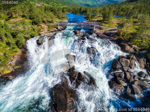 Image of Likholefossen waterfall in Norway