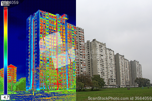 Image of Infrared and real image on Residential building_10