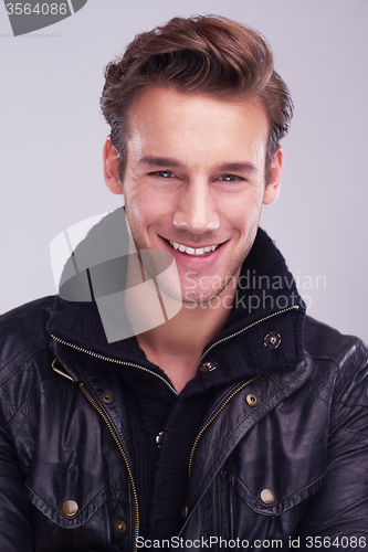 Image of handsome young man portrait