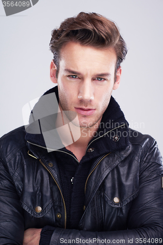 Image of handsome young man portrait