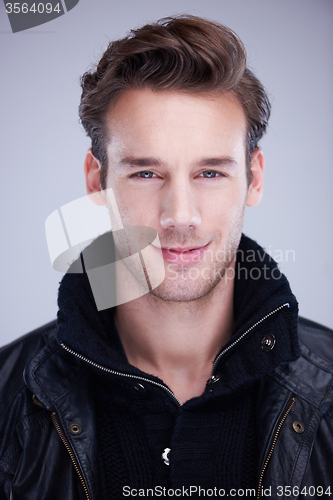 Image of handsome young man portrait