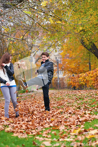 Image of autumn couple