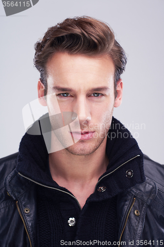 Image of handsome young man portrait